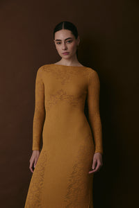 PARK DRESS AMBER GOLD