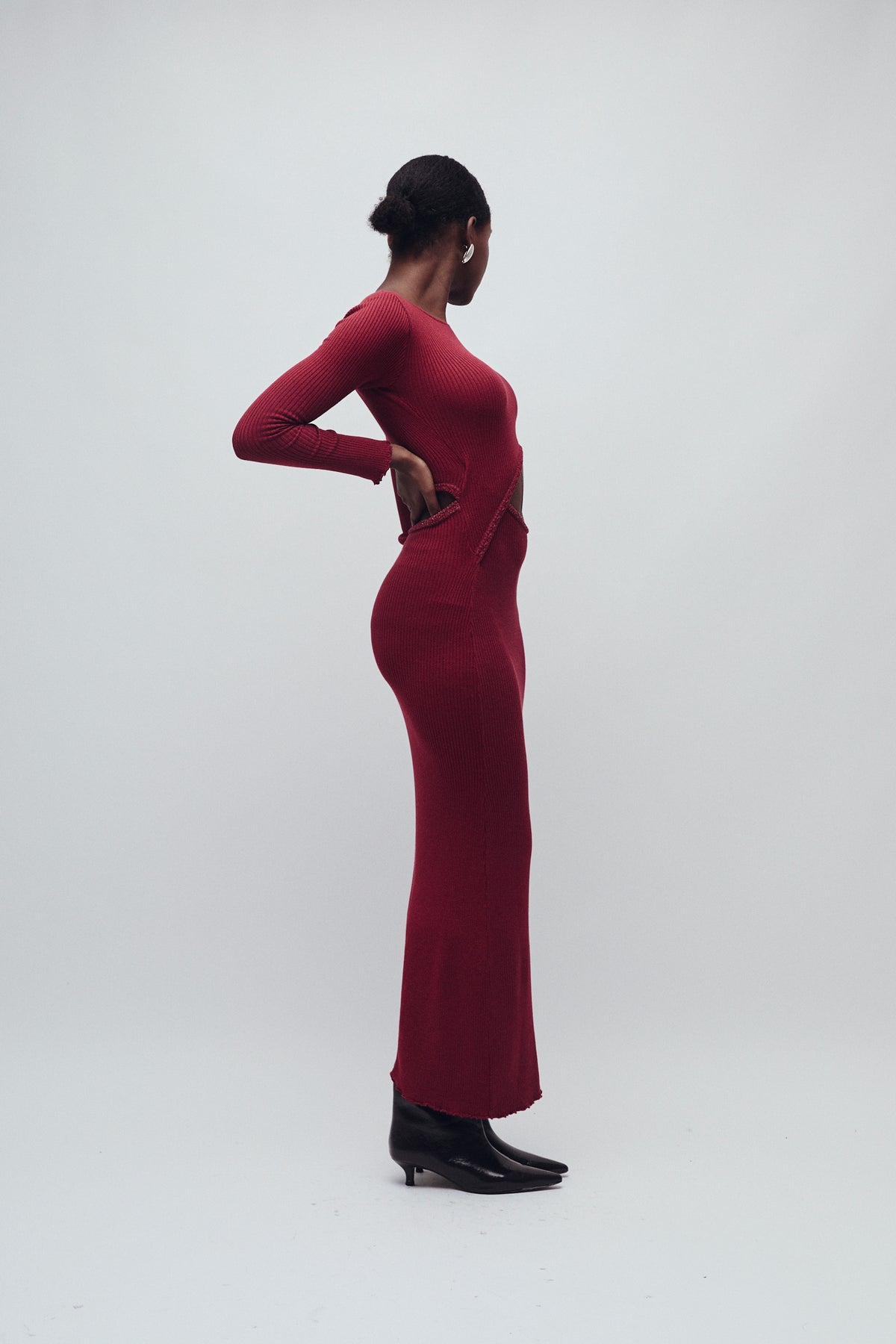 SUTTON DRESS MERLOT