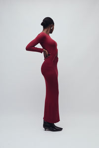 SUTTON DRESS MERLOT