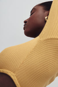 SUTTON DRESS AMBER GOLD