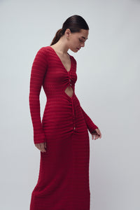 LIBERTY DRESS SCARLET