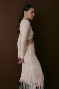 BOWERY DRESS ECRU