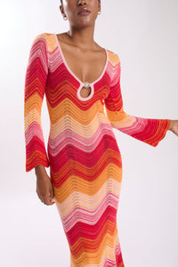 FARRAH DRESS CHERRY TOMATO