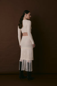 BOWERY DRESS ECRU