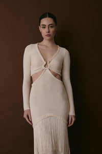 BOWERY DRESS ECRU