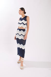 LOREN SKIRT MONACO BLUE