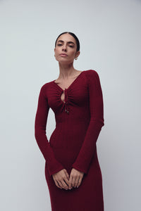 FRANKLIN DRESS MERLOT