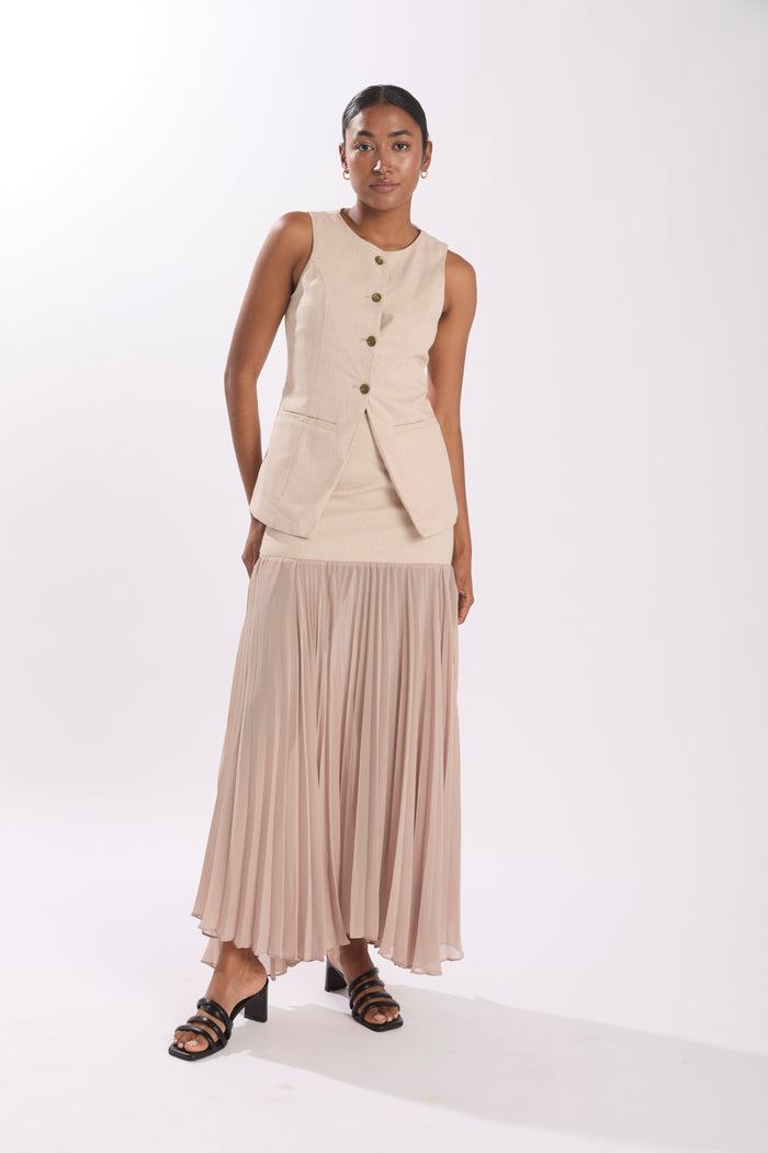 KENNEDY SKIRT MACADAMIA