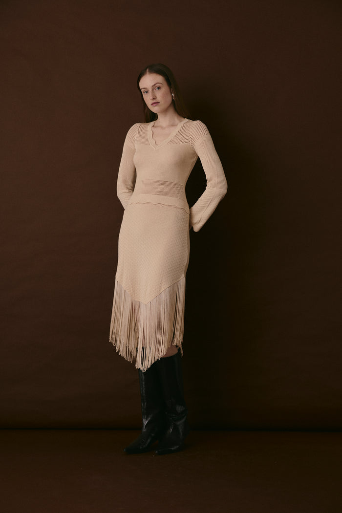 MERCER DRESS MACADAMIA