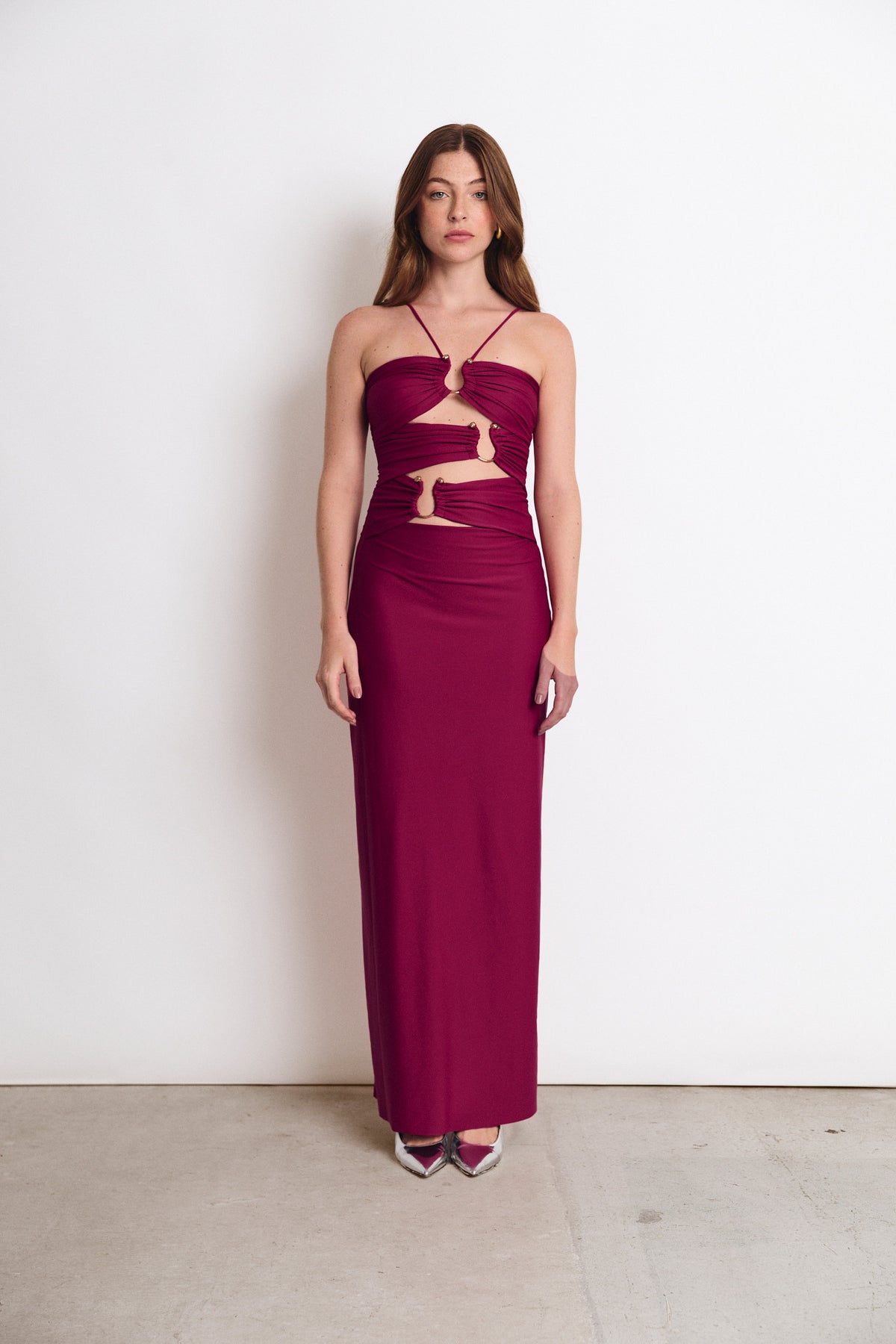 DEMI DRESS CHERRY