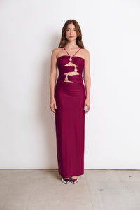 DEMI DRESS CHERRY
