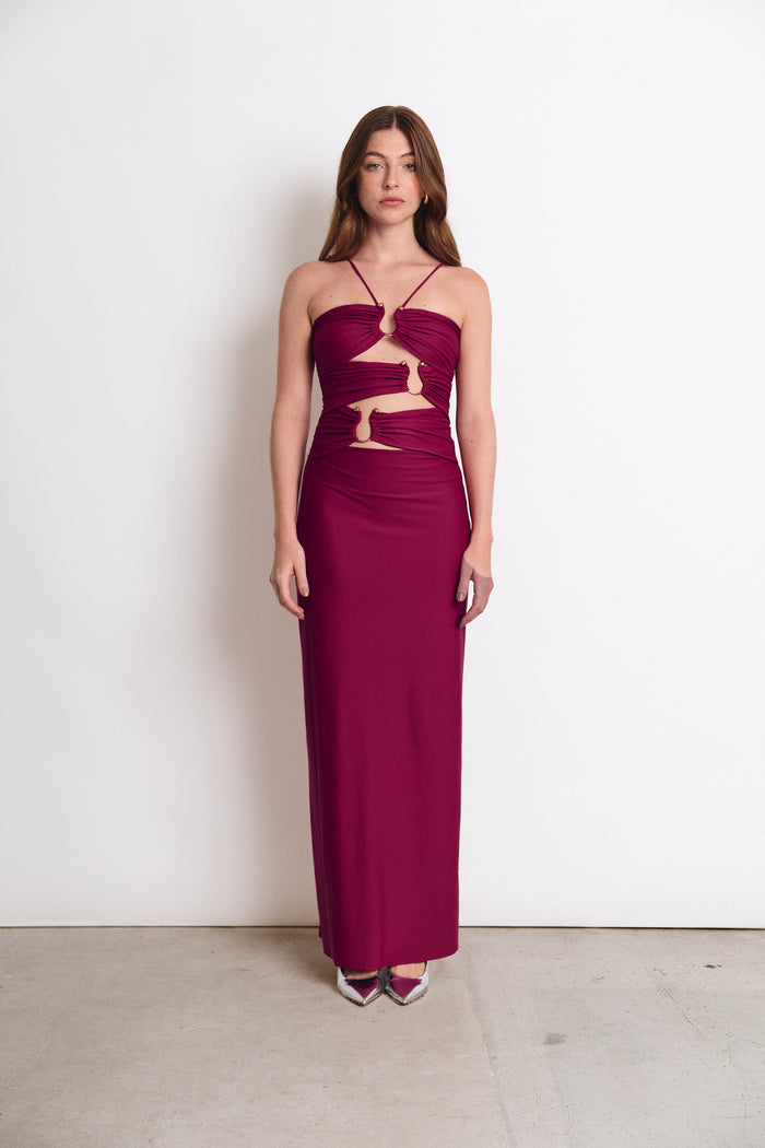 DEMI DRESS CHERRY