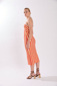 MARGOT DRESS ORANGE OCHRE