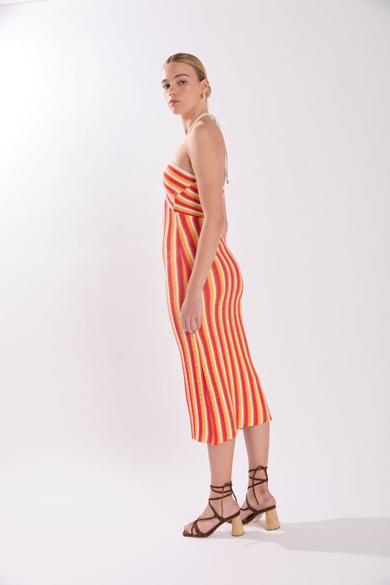 MARGOT DRESS ORANGE OCHRE