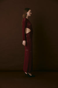 BLEECKER DRESS MERLOT