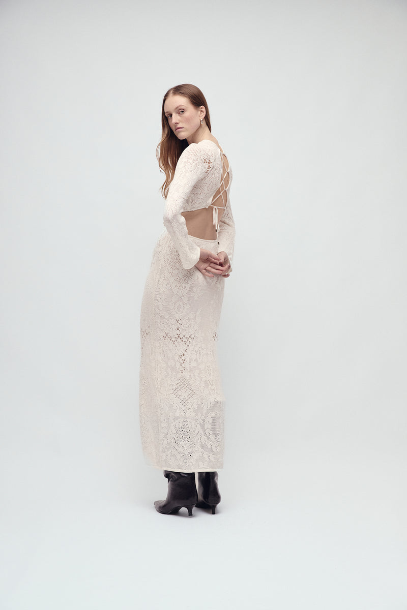 BLEECKER DRESS IVORY