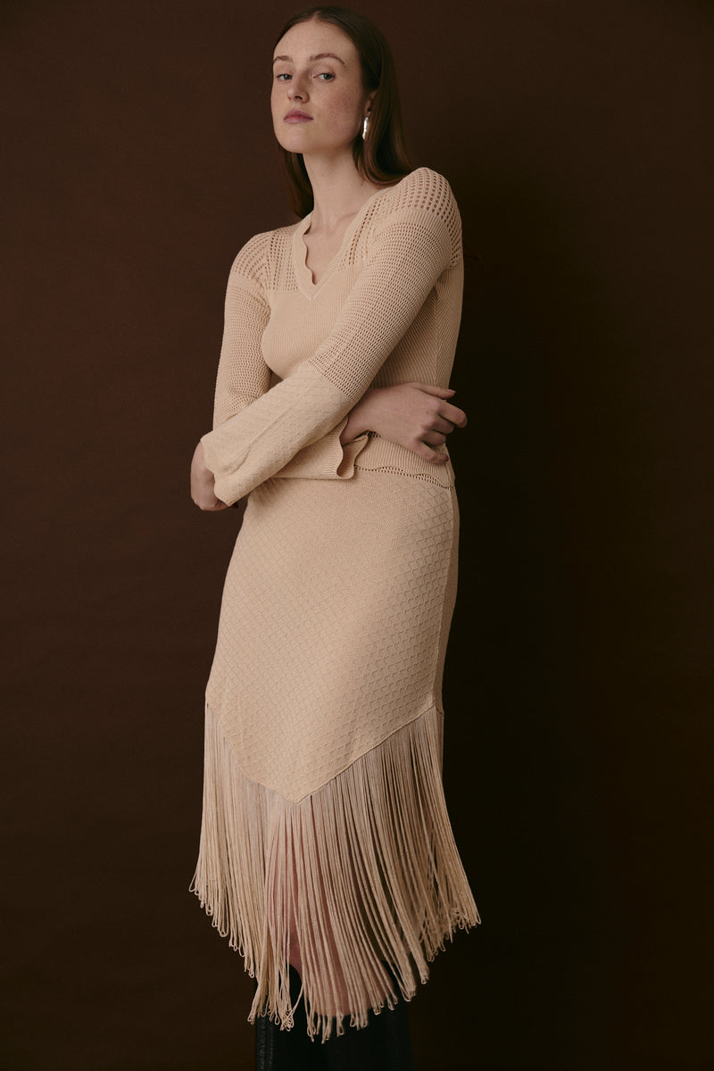 MERCER DRESS MACADAMIA