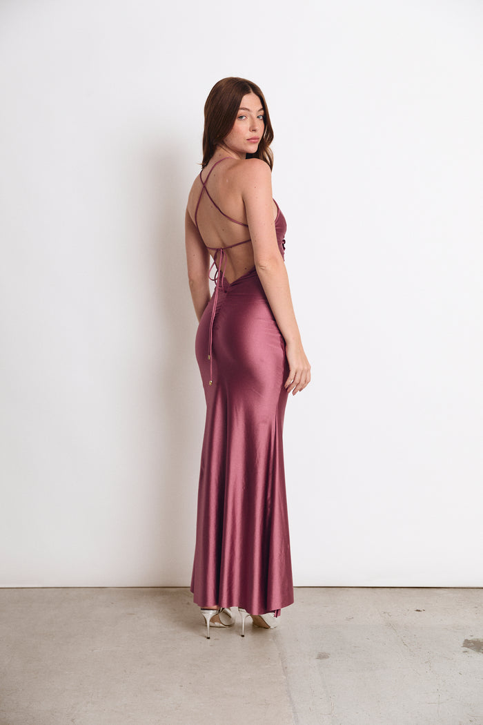 CAMPBELL DRESS BURNISHED LILAC (PRE VENTA)