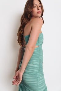 HUDSON DRESS AQUA (PRE ORDER)