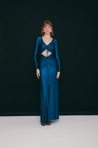 ABU DHABI DRESS TEAL