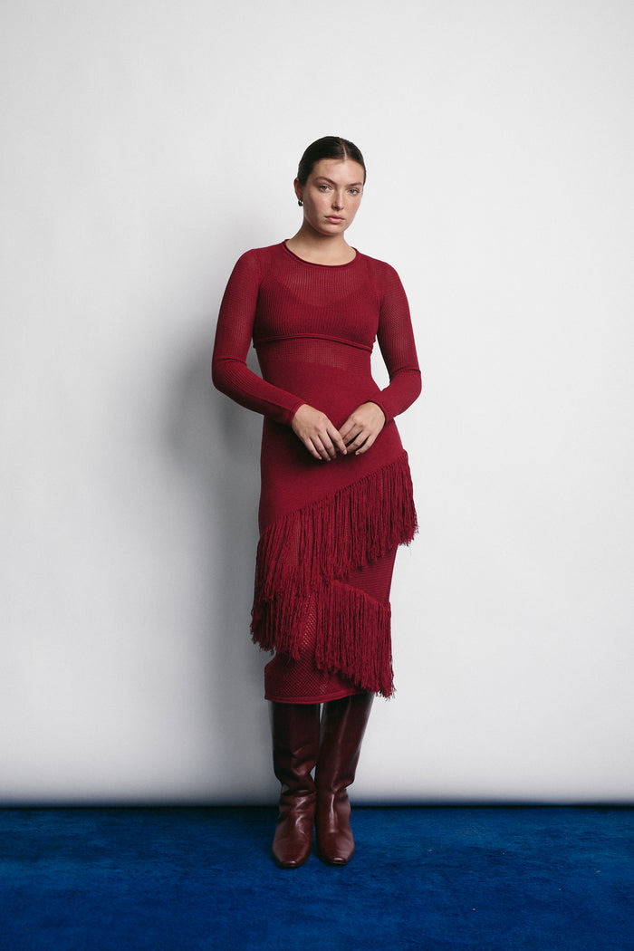 SIDNEY DRESS MERLOT