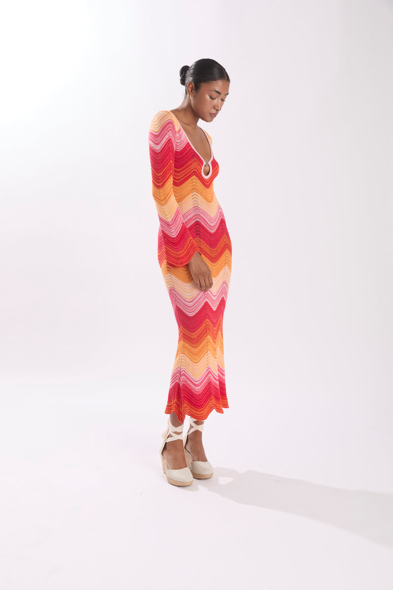 FARRAH DRESS CHERRY TOMATO