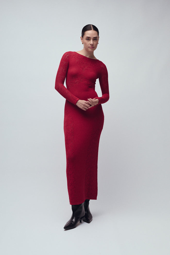 PARK DRESS SCARLET