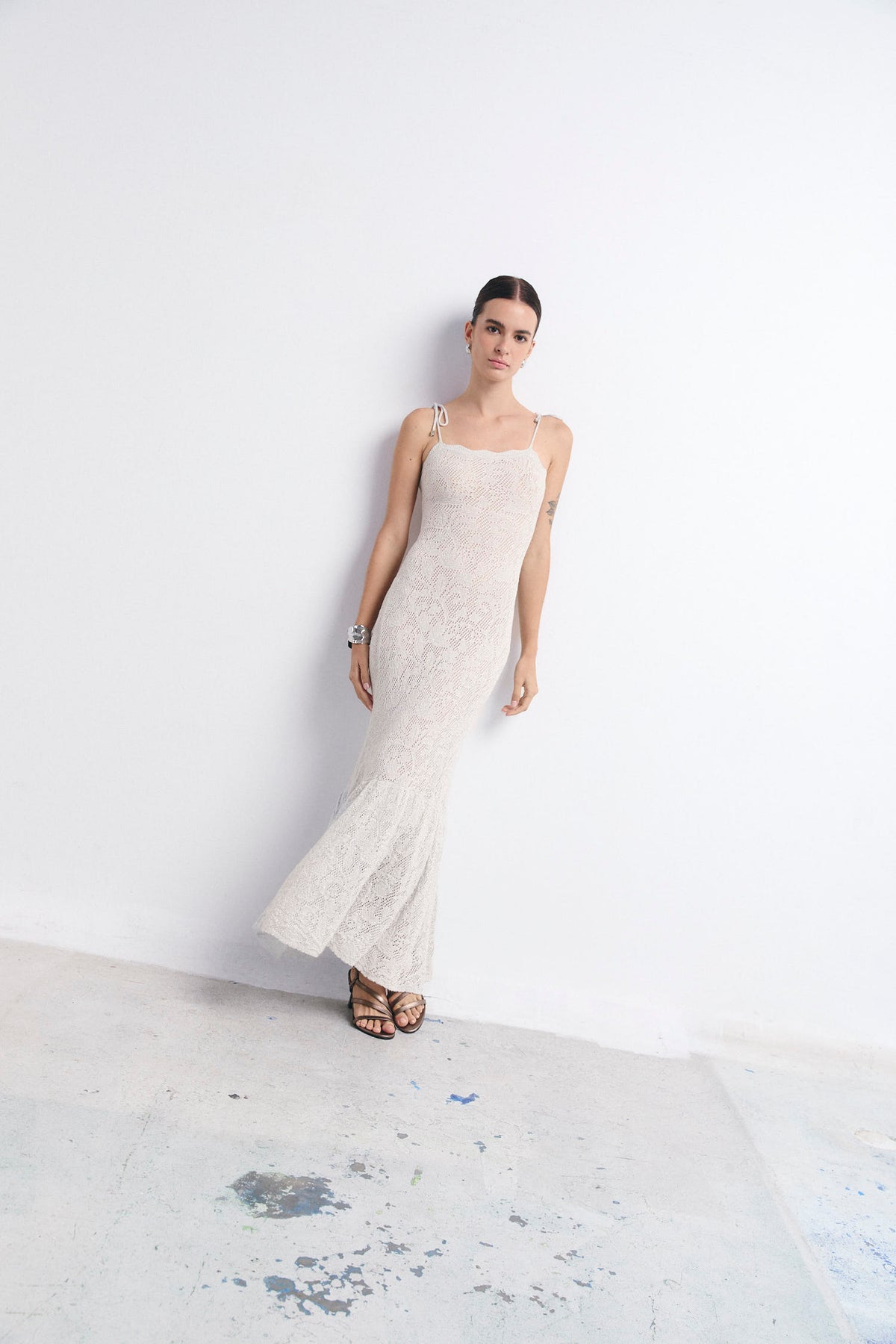 PALMI DRESS SILVER