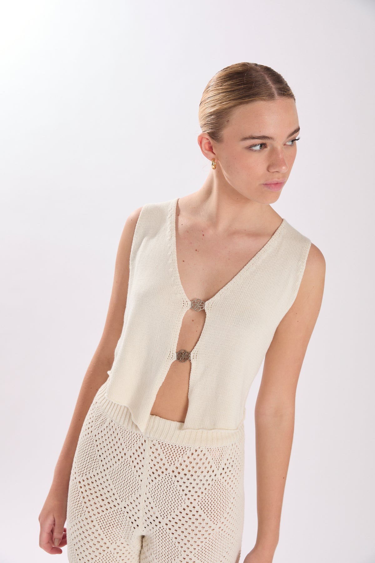 JUDE VEST ECRU