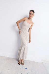 PALMI DRESS SILVER