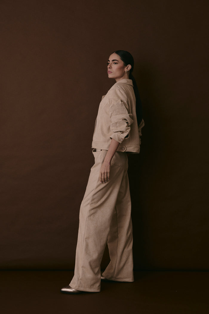 LOMBARD PANTS MACADAMIA