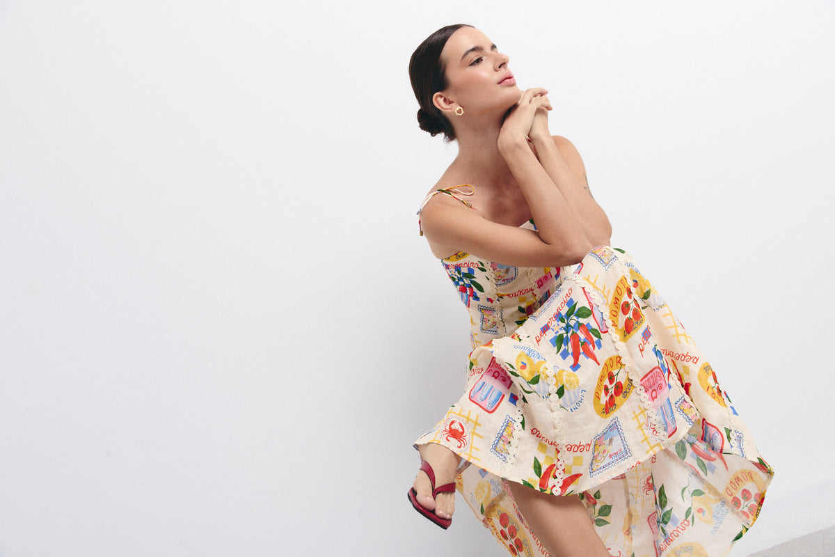 LORENZA DRESS PEPERONCINO