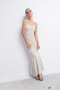 PALMI DRESS SILVER