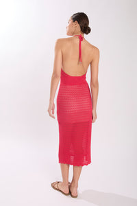 BEVERLY DRESS CLARED RED