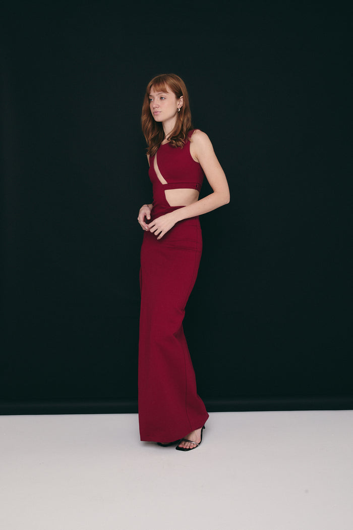 COLONY DRESS MERLOT