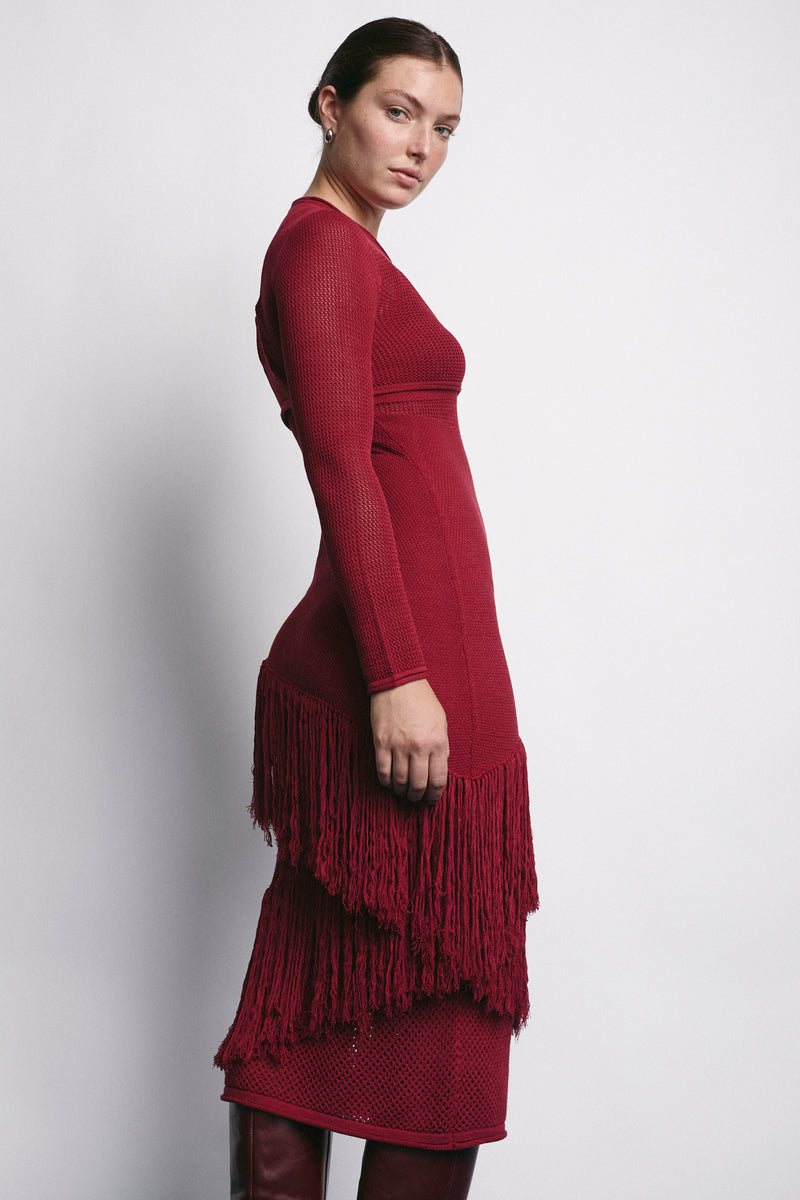 SIDNEY DRESS MERLOT