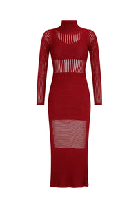 ASTORIA DRESS MERLOT