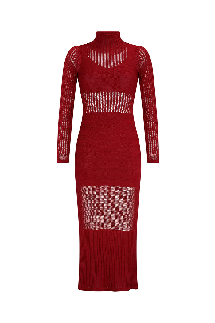 ASTORIA DRESS MERLOT