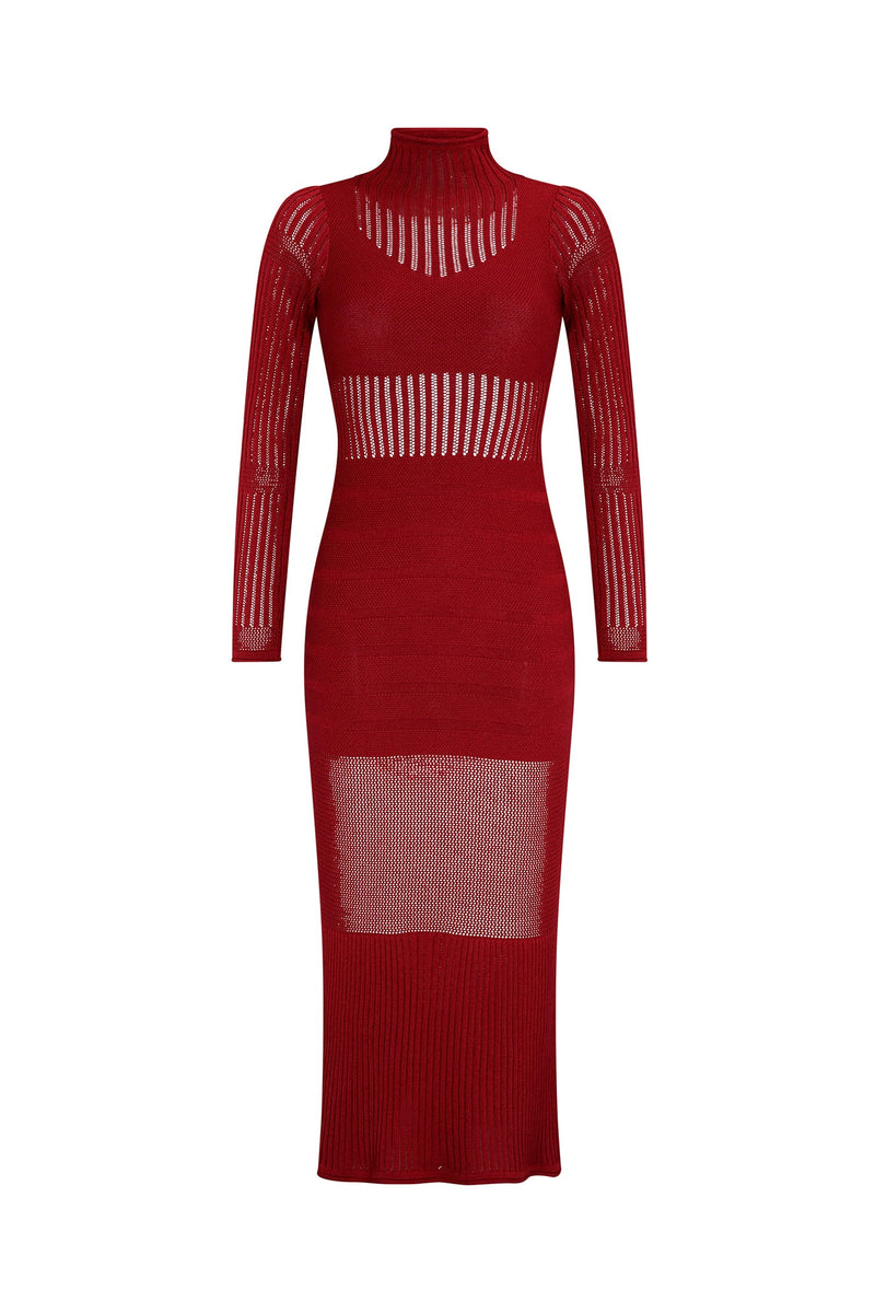 ASTORIA DRESS MERLOT