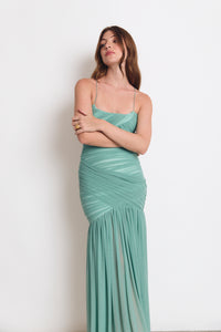 HUDSON DRESS AQUA (PRE ORDER)