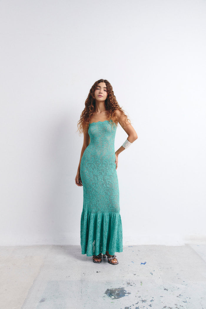 PALMI DRESS AQUA