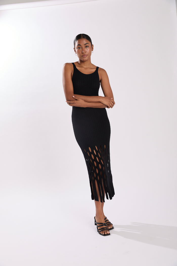 HALSTON DRESS BLACK