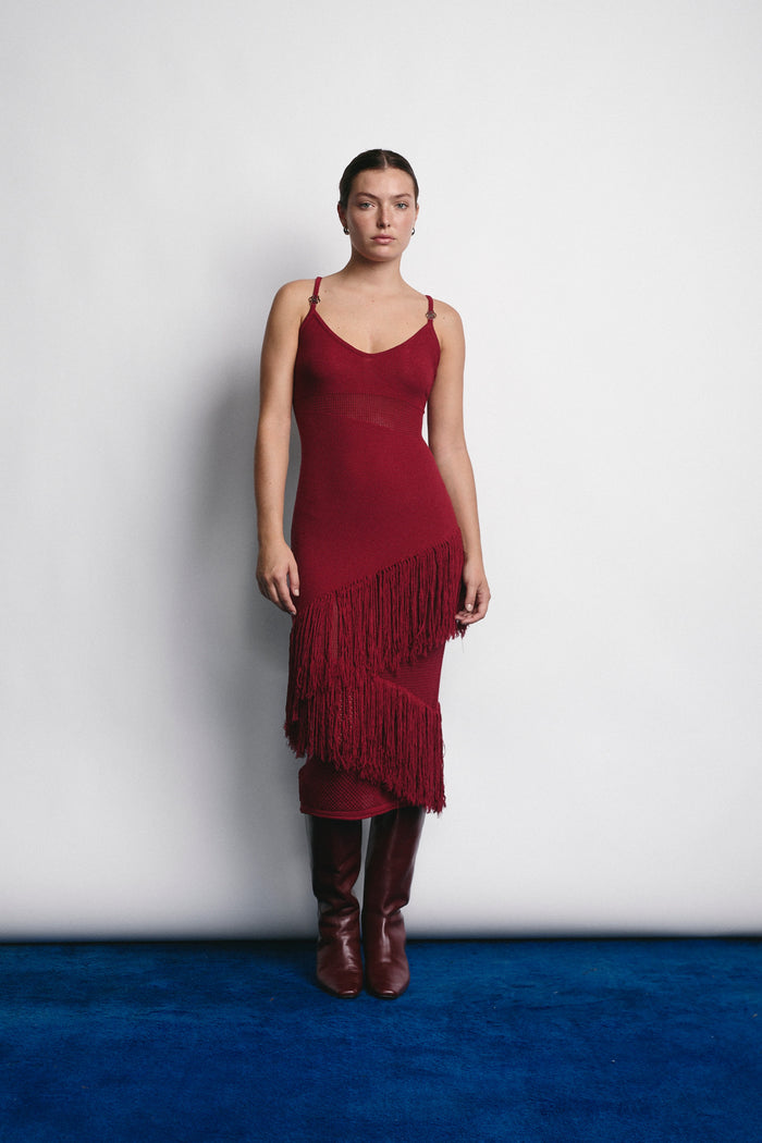 SIDNEY DRESS MERLOT