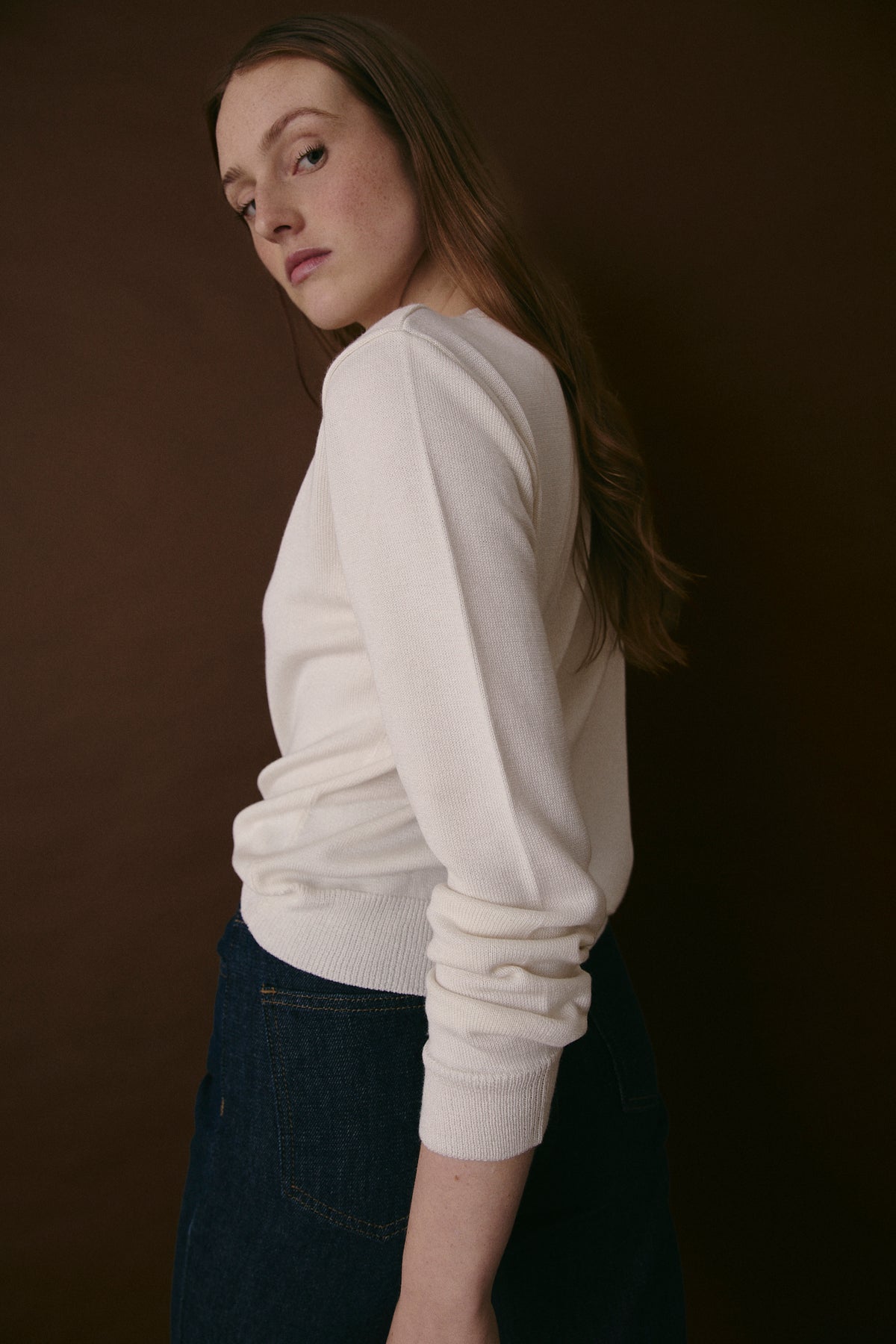 CREW NECK SWEATER ECRU