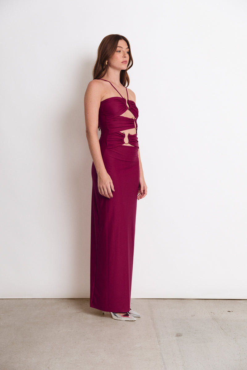 DEMI DRESS CHERRY