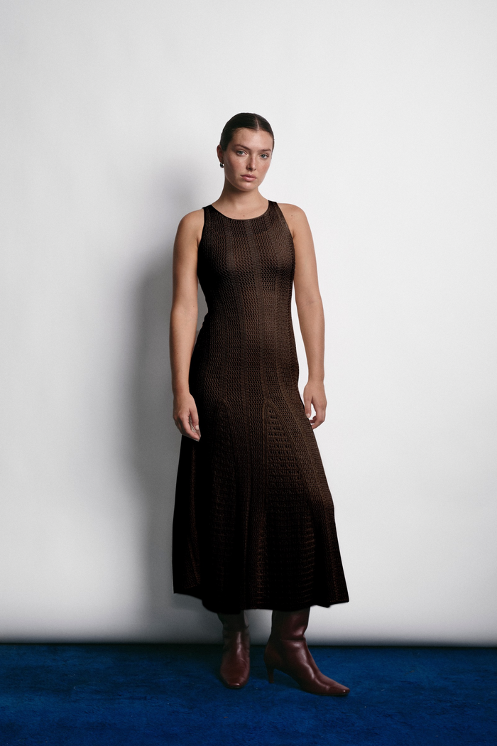 HELENA DRESS ESPRESSO