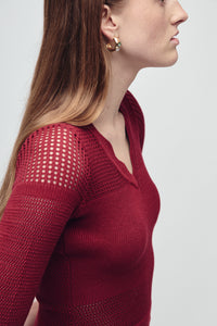 MERCER DRESS MERLOT