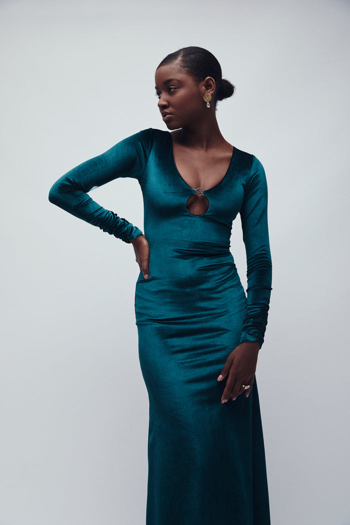 PALACE DRESS EMERALD