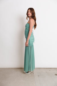 HUDSON DRESS AQUA (PRE ORDER)