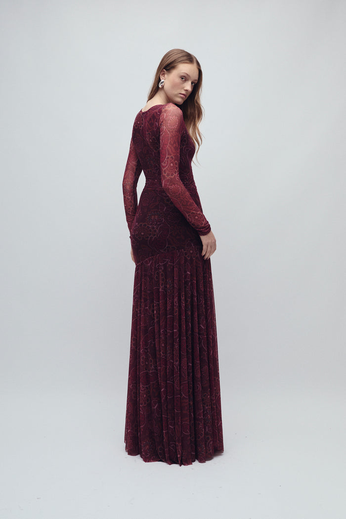 ROBBINSON DRESS ORACLES MERLOT